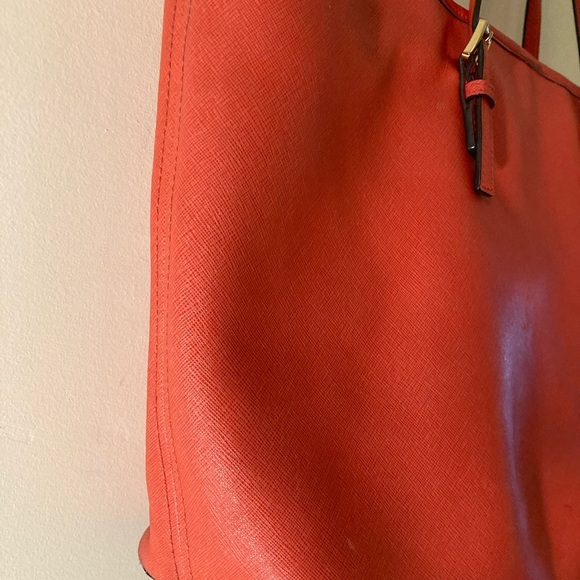 MICHAEL KORS BEAUTIFUL LARGE CANVAS TOTE SHOULDERBAG MK  burnt orange  COLOR - Picture 11 of 14